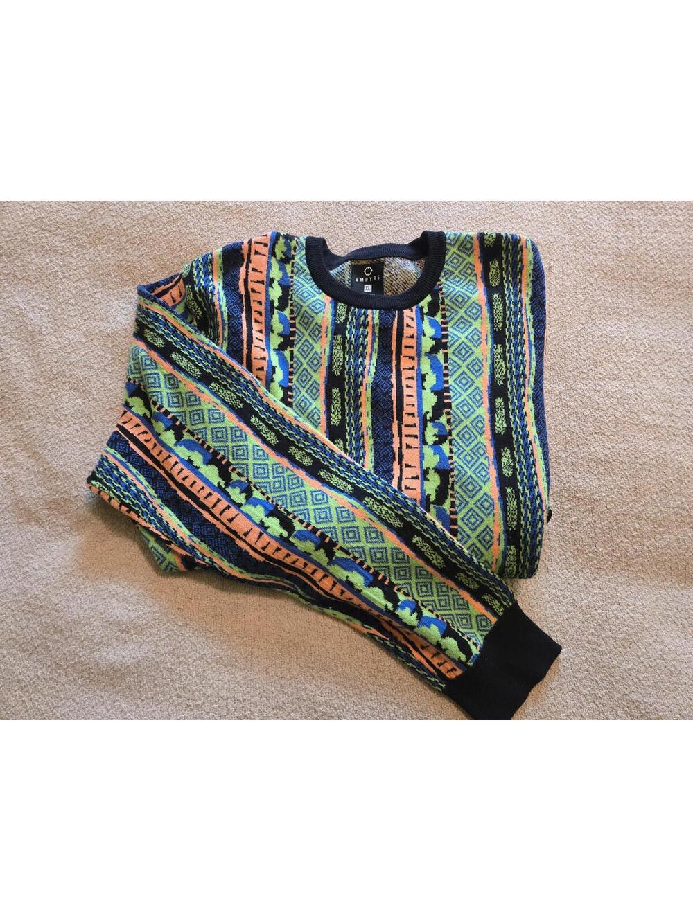 Empyre XL Vintage 90s Pattern Knit Sweater